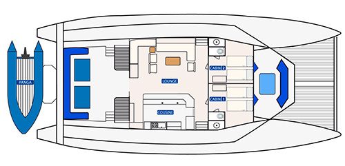 Deck Plan Nemo III Galapagos Cruises
